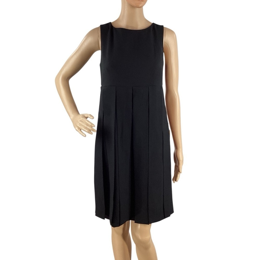 CAbi Empire Waist Flapper Crepe Dress Black Size 2